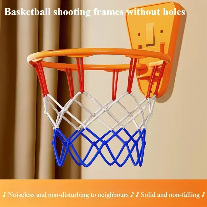 Indoor Basketball Hoops Childrens Basketball Hoops Household Mute Ball Wall Mounted Foldable Basketball Hoop Training Equipment