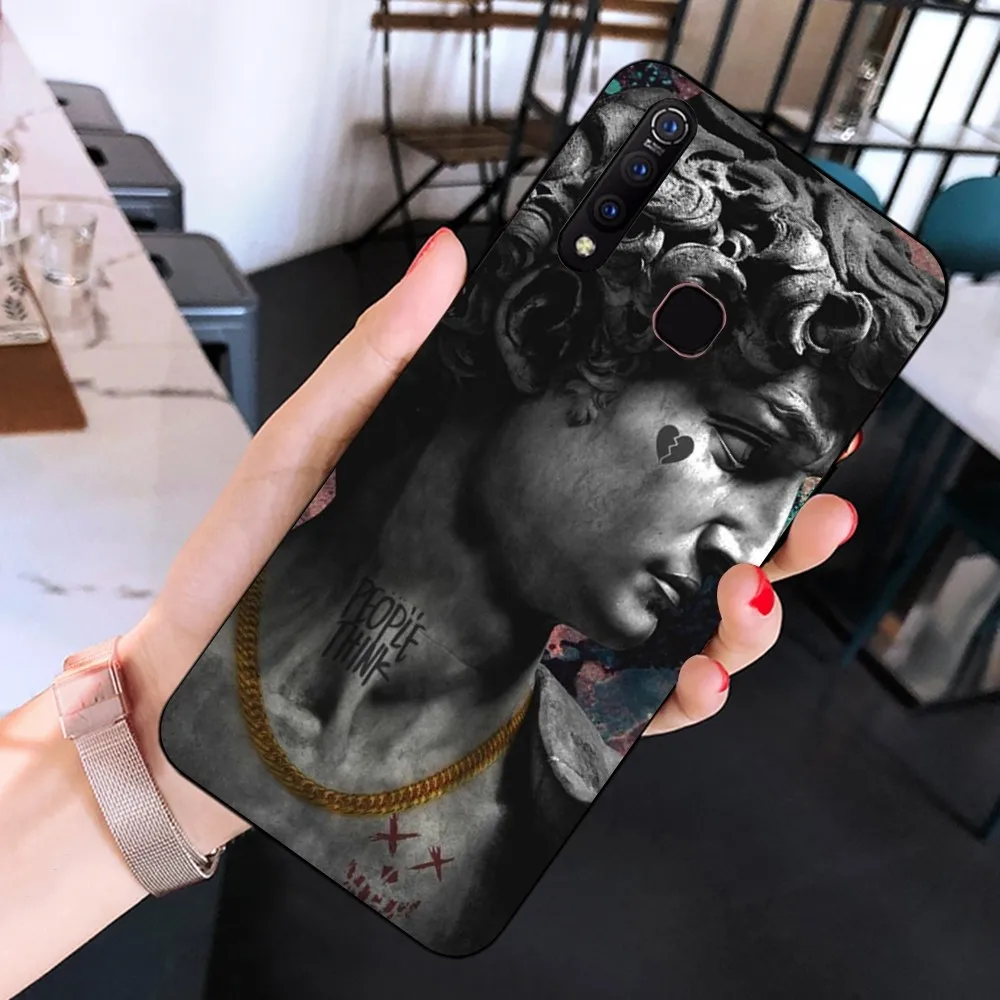 Art Aesthetic Statue David Mona Lisa Phone Case For Huawei Y9 6 7 5 Prime Enjoy 7s 7 8 plus 7a 9e 9plus 8E Lite Psmart Shell