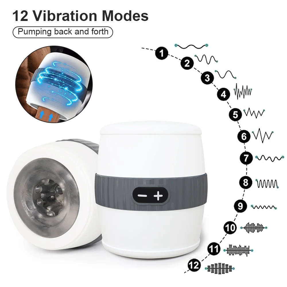 NEW Soft Silicone Automatic Male Masturbator Cup Masturbator Vibrator Adult Anal Blowjob Pussy Stimulator Handjob Sex Machine