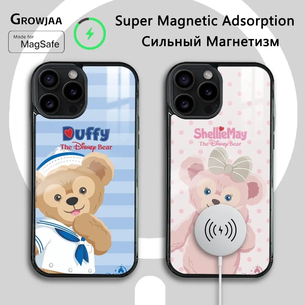 

Disney StellaLou Duffy and his Friends Phone Case For iPhone 15 14 13 12 11 Pro Max Plus Mini Mirror Wireless Magnetic Cover