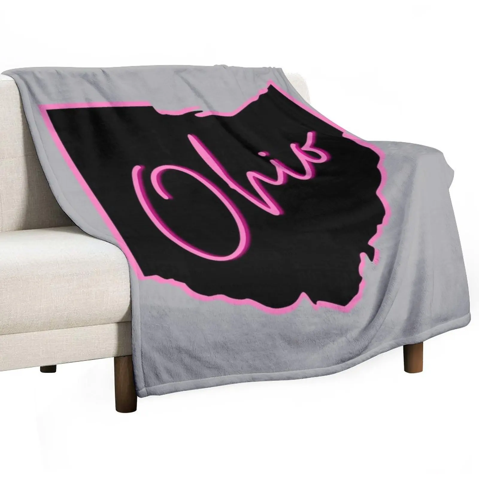 

Ohio - Cute Pink Ohio State Throw Blanket Plush Quilt Hair Luxury Thicken Blankets