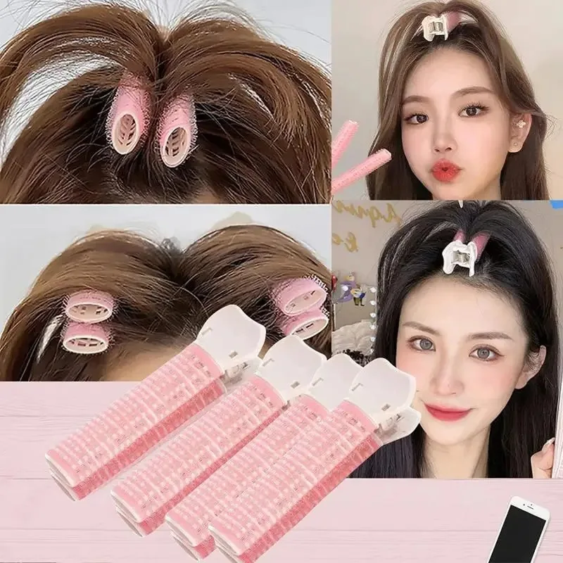 2pcs Hair Root Clip Korean Fluffy Hairpin Curling Hairpin Bangs Fixed Shape Geometric Exquisite Hair Accessories Perm Iron 머리핀