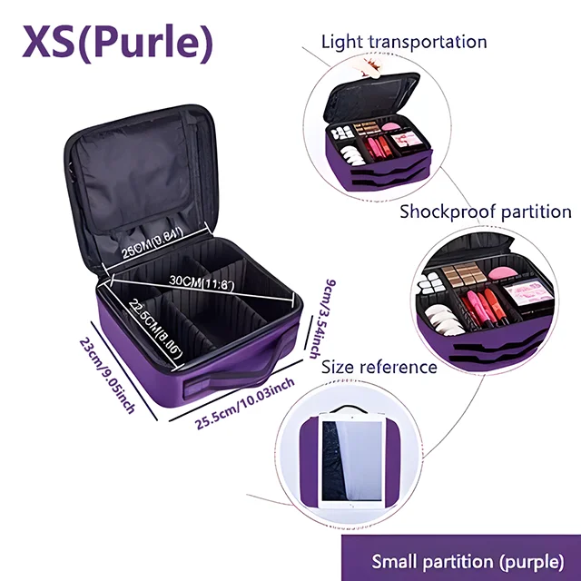 Professionele make-up case vrouwelijke reizen grote capaciteit schoonheid nagel toolbox cosmetische organisator koffers voor make-up opbergdozen