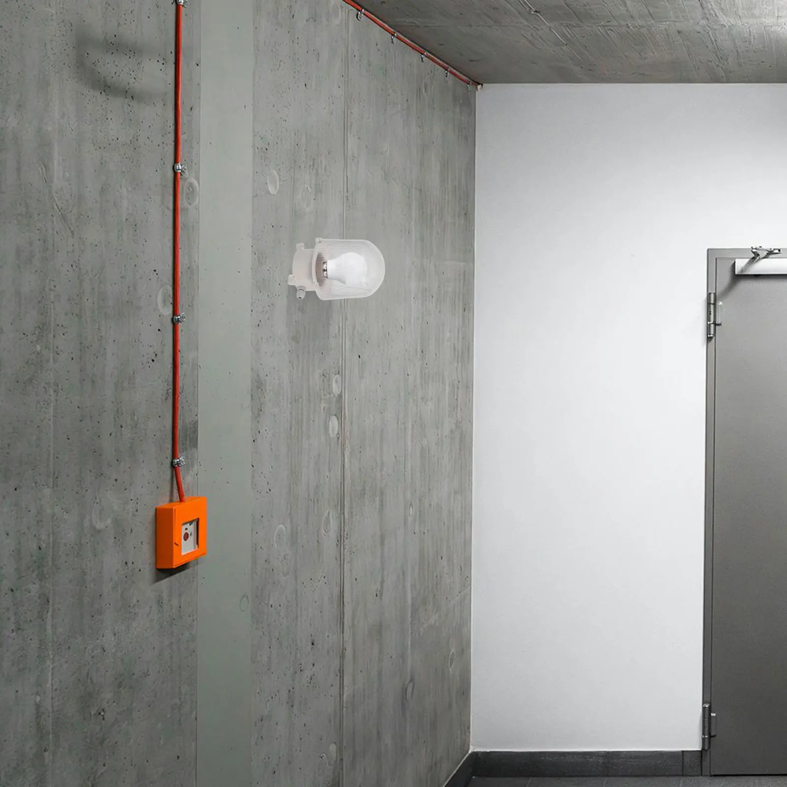 

Waterproof Lampshade Freezer E27 Base Cold Storage Holder Ceiling Lamp Cover Fogproof Workshop Outdoor Bathroom LED