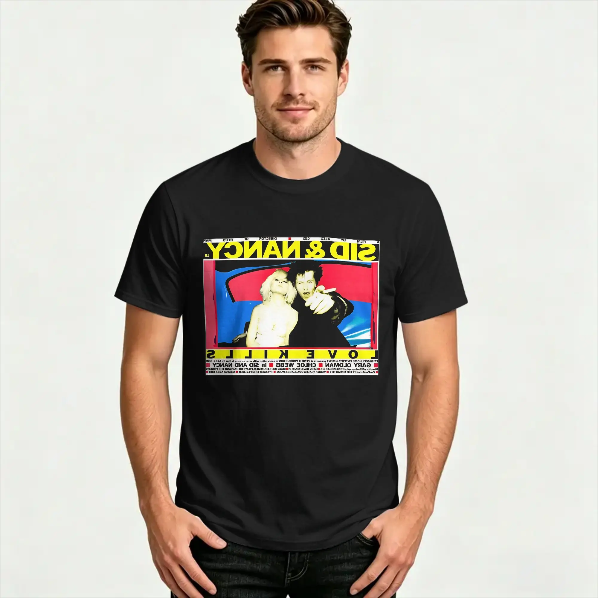 Sid And Nancy Sexy Dynamite London  T Shirts  100 Cotton Tops Summer Vintage Short Sleeve T Shirt O Neck Trending Pattern Tshirt