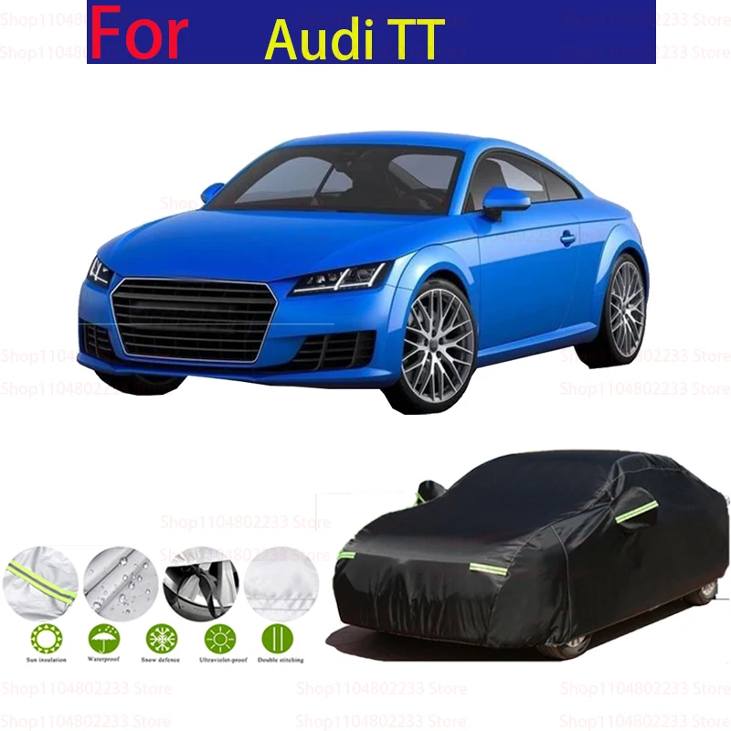 

Full Car Cover Anti UV Rain Snow Sun Resistant Car Sun Shade Accessories Dustproof For Audi TT