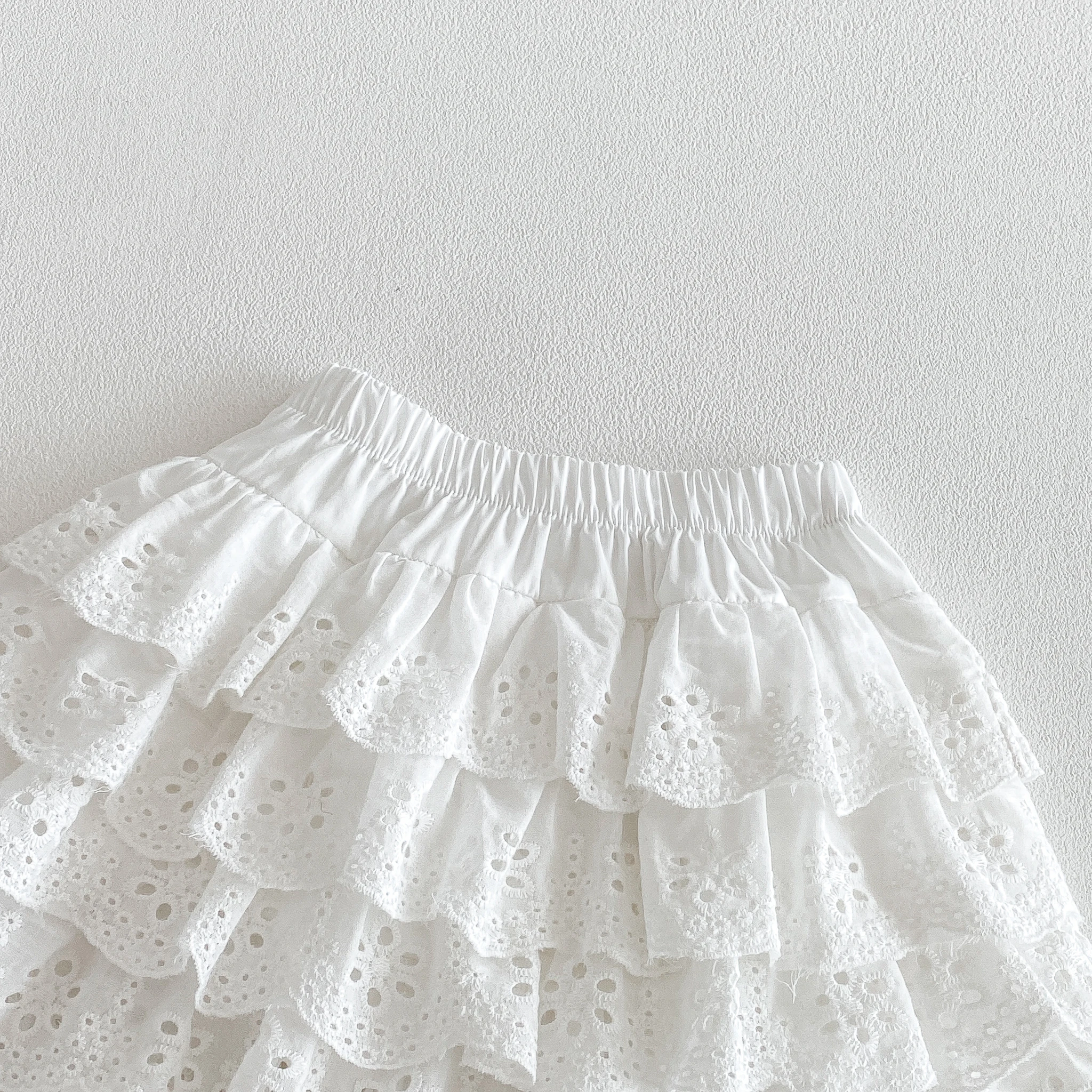 Koreanischer Stil Neuer Sommer Kleinkind- und Baby-Prinzessinnenrock mit Waldkuchen-Plissee, Karierter Halbrock, Vielseitige Kleiderhose – Detail 6