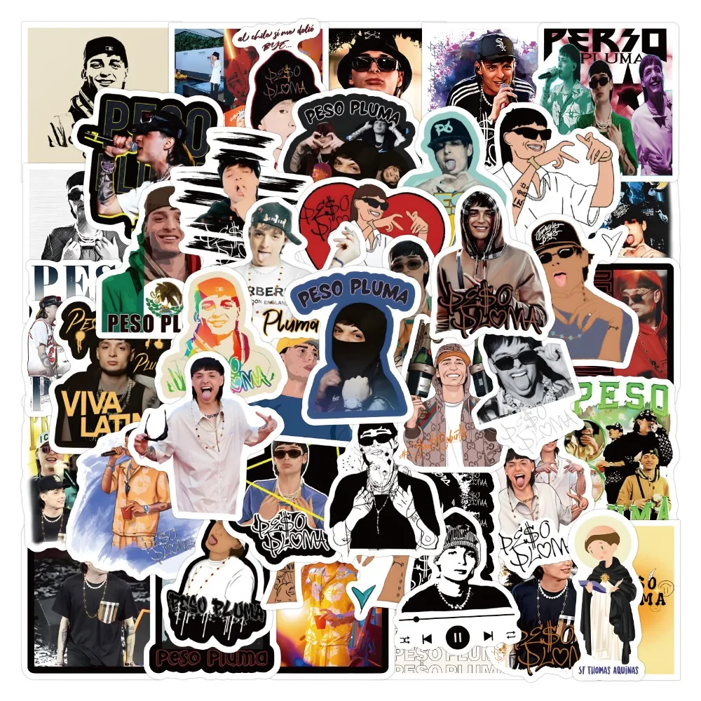 60 قطعة المغني بيسو بلوما الكتابة على الجدران ملصقات حقيبة كوب ماء الغيتار سيارة سكوتر القرطاسية الهاتف المحمول DIY بها بنفسك الديكور الشارات