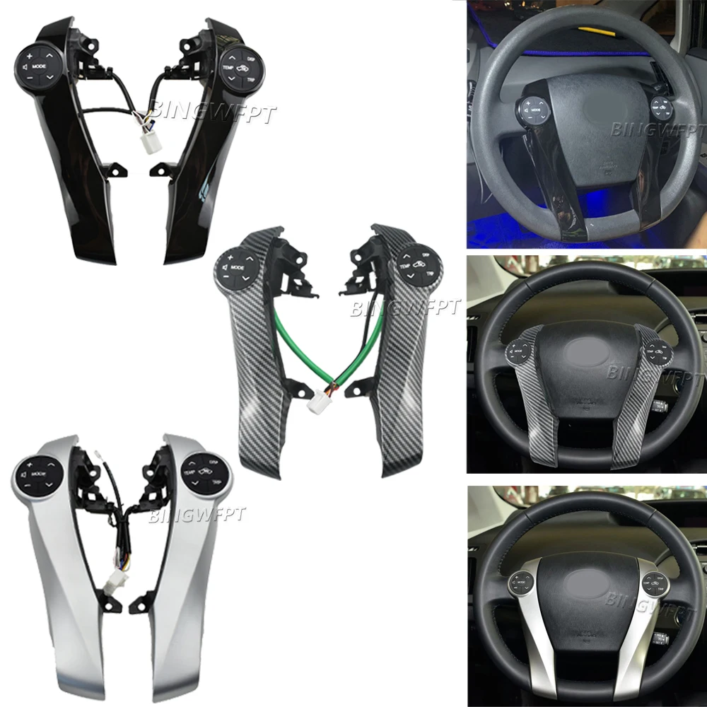 

(Three Color) Steering Wheel Button Phone Cruise Controller Switch For Toyota Prius C 2011-2015 Aqua 2014