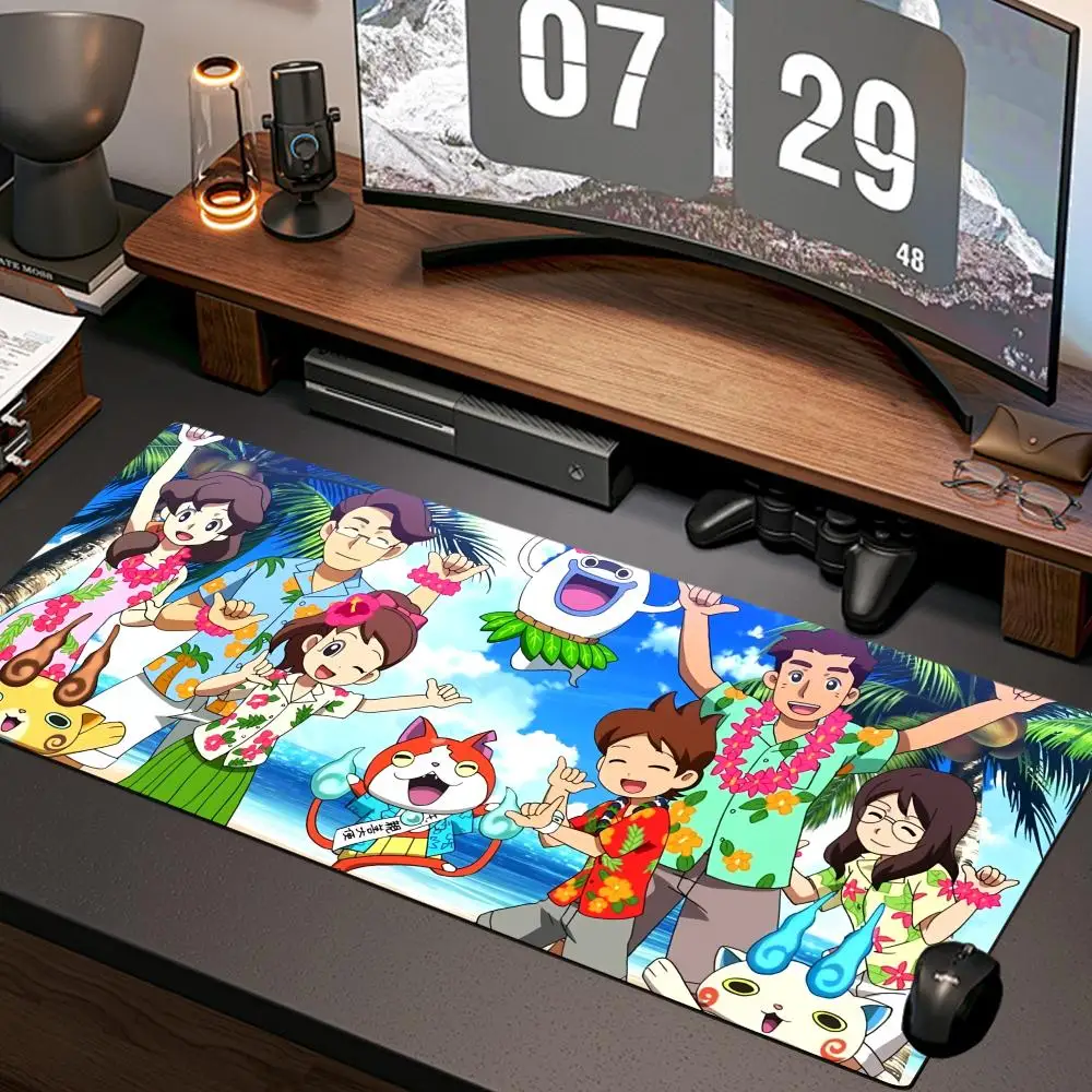 Anime youkai watch Mouse Pad New Computer Home Mousepad XXL Desk Mats Natural Rubber Office Anti Slip Gaming Accessories pad