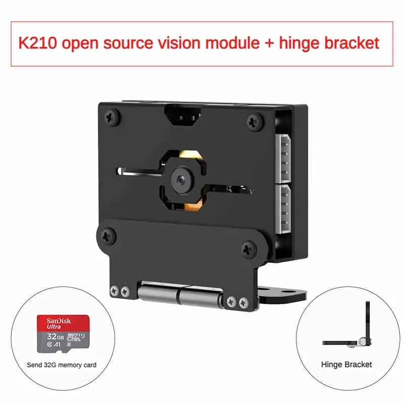 K210 Open Source Visual Recognition Module with 32G Hinge Bracket Image Facial Detection AI Camera for Python Robot CanMV Sensor