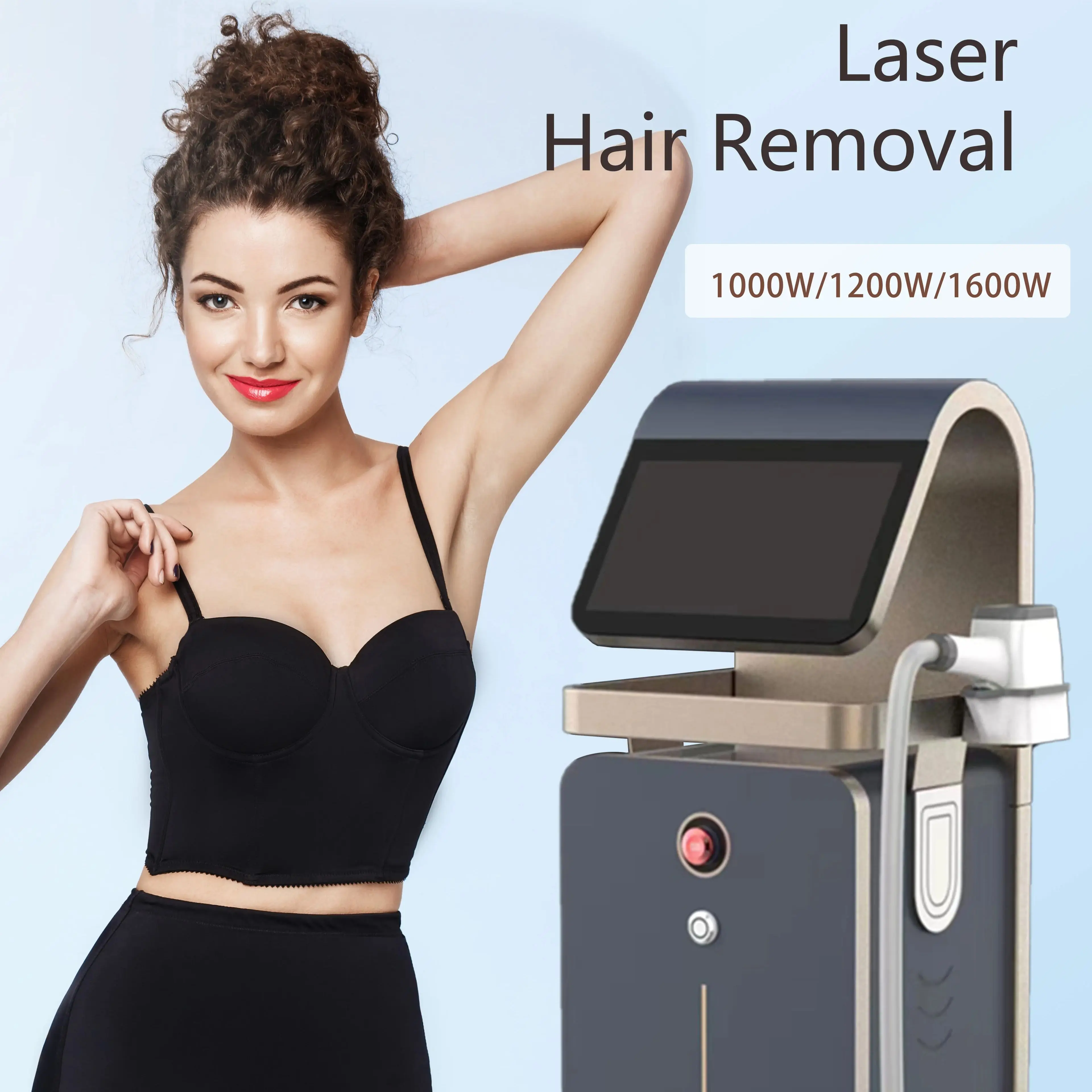 Professional 3 Wavelength 808nm 755nm 1064nm Hair Removal High Power Painless Fast Hair Removal