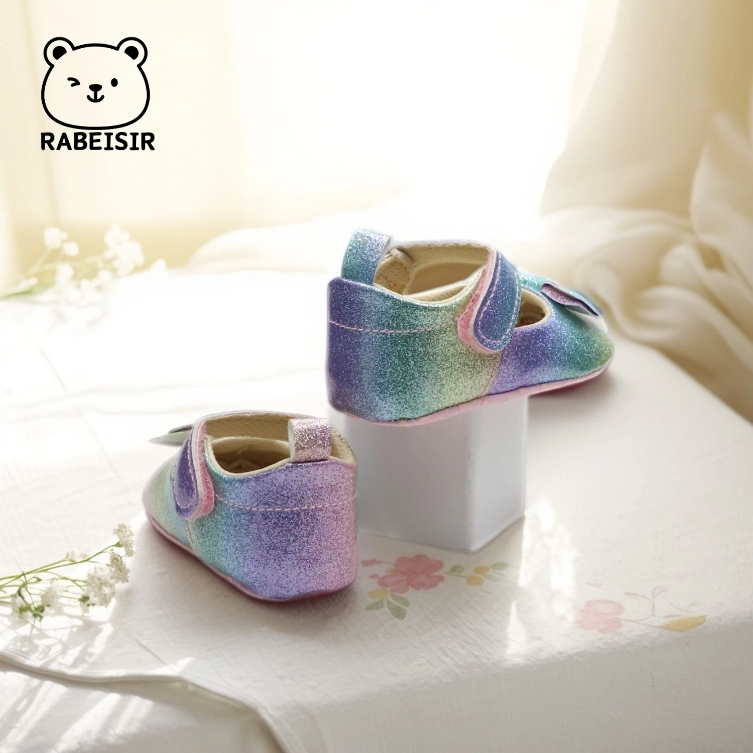 أحذية الأميرة للفتيات الصغيرات أحذية عيد الميلاد من عمر 0 إلى 18 شهرًا أحذية مشي للأطفال بفيونكة عصرية حلوة