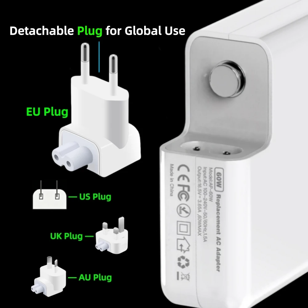 BEISE 45W T-Shape Magnetic Power Adapter Charger for MacBook Air 11