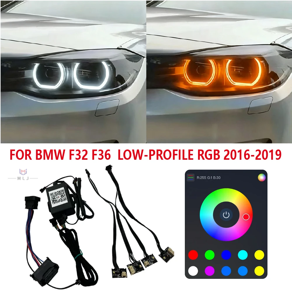 

Для BMW 4 серии 16-19 M4 F32 F36 низкопрофильный DRL RGB многоцветный чип-модуль дневных ходовых огней CSL желтый красный фиолетовый синий