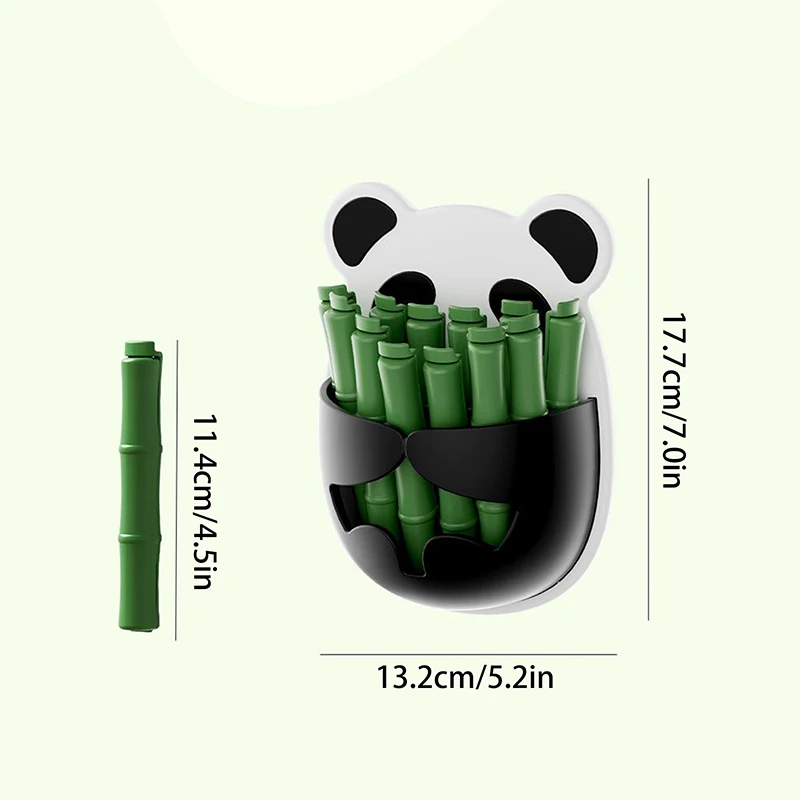 Mini Panda Sealing Clip Bamboo Shape Magnetic Wall Mount Refrigerator Magnets Moisture-Proof Dual-Select Clip Snacks Storage