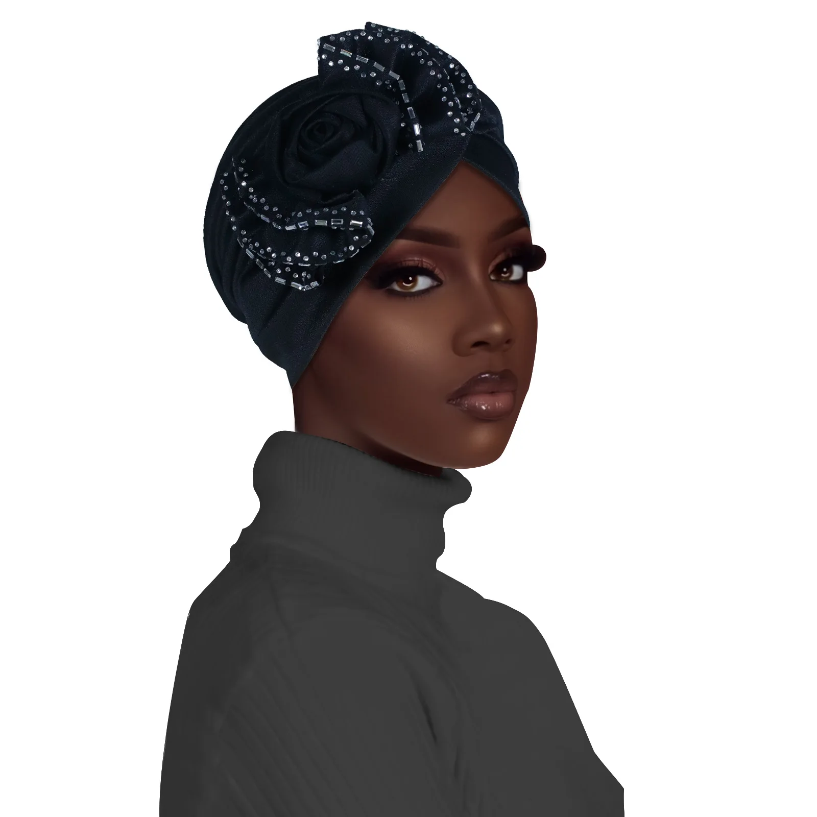 African Lady Head Wraps Turban Cap for Women Nigeria Autogele Headtie Party Headwear Wedding Auto Geles Turbante African Headtie