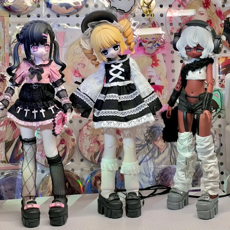 Echte Bon Bon Pocket Quirky Cute Girl Serie 1/6 Bjd Blind Box Action Fogurines Desktop Ornamente Trendy Surprise Box präsentiert