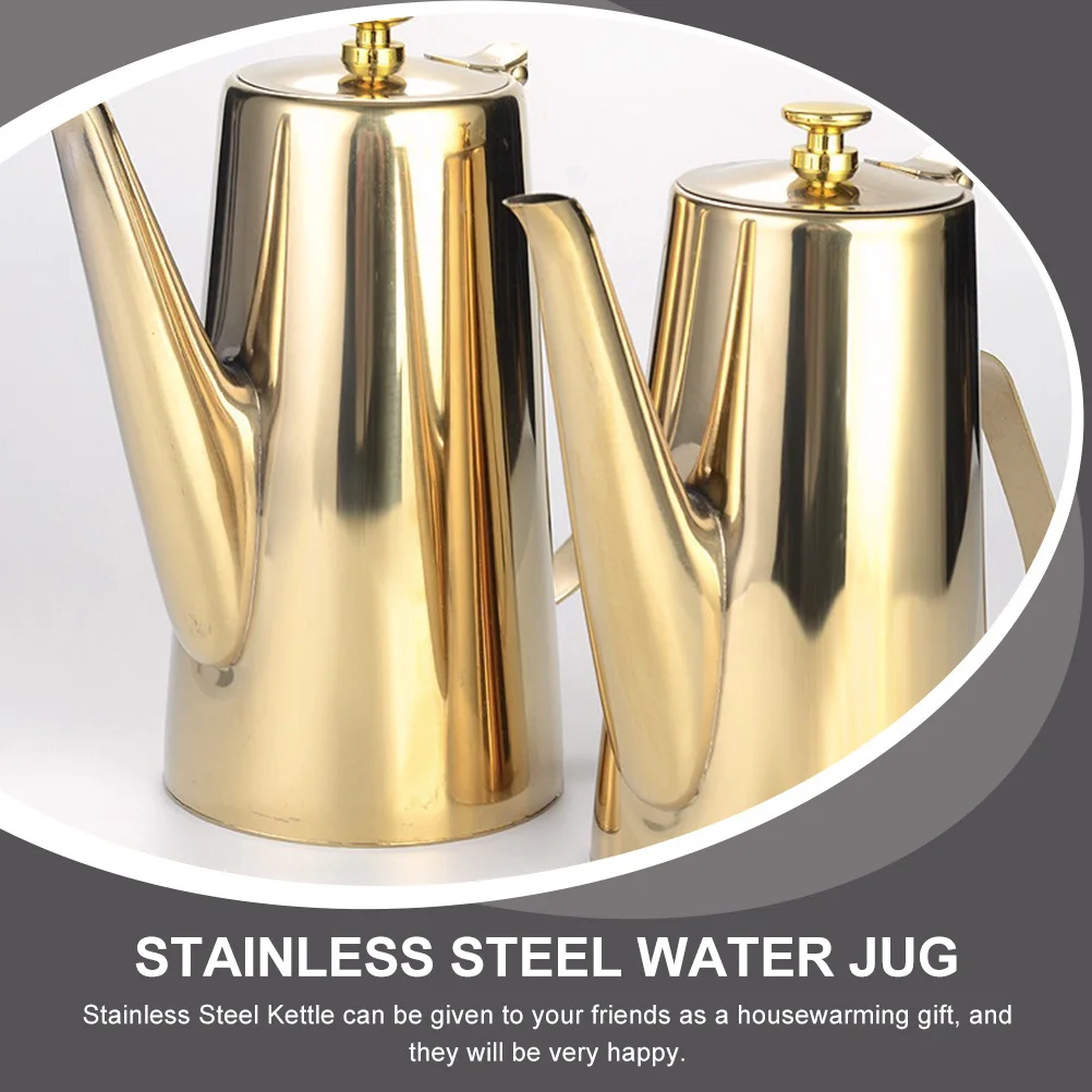 

Stainless Steel Kitchen Water Kettle Practical Portable Household Water Kettle with Strainer Safe Anti-Scald Handle