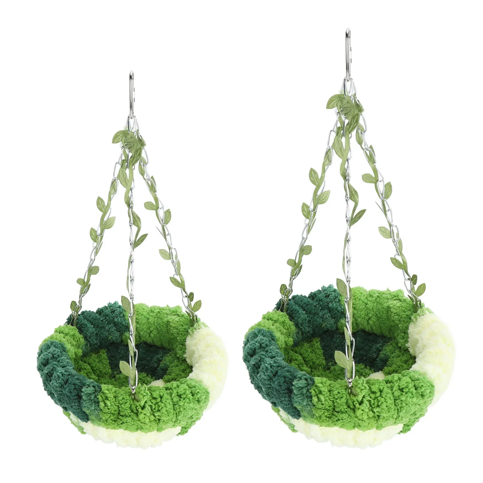 

Bird Cage Hammock Parrot Hammock Bed Comfortable Soft Coral Fleece Hanging Bird Sleeping Nest for Cage Green Parrot Sleeping Bed