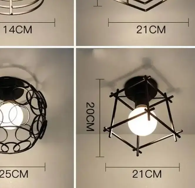 Nordic lamps balcony light aisle porch corridor entry cloakroom exhibition hall led ceiling light Tieyi ceiling light