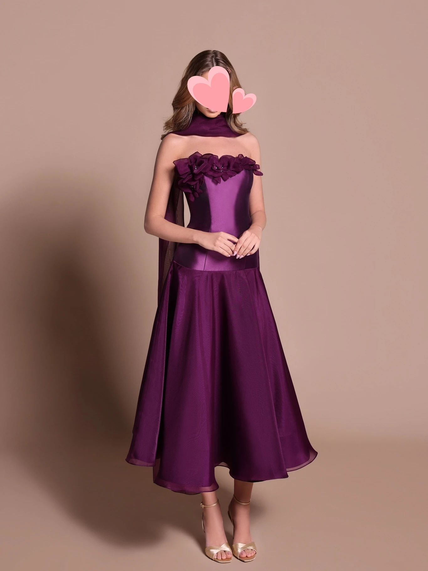 

Oisslec Prom Dress Elegant Vintage Sweet Purple Beads Stylish Ribbon Customized Formal Occasion Prom Dress Evening Party Gowns