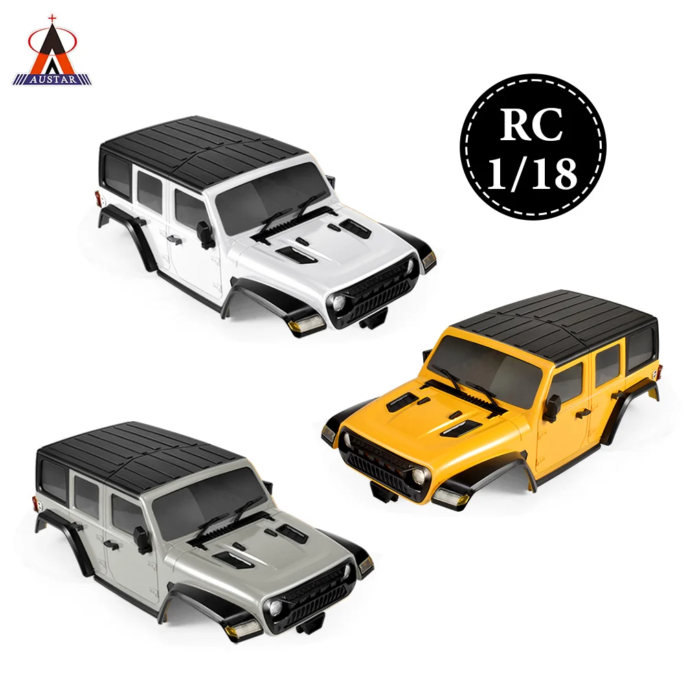 

AUSTAR RC Car Shell 1:18 Car Casing Simulation Hard Body Pickup Body Shell For 1/18 RC Crawler Car Original Upgrade Parts