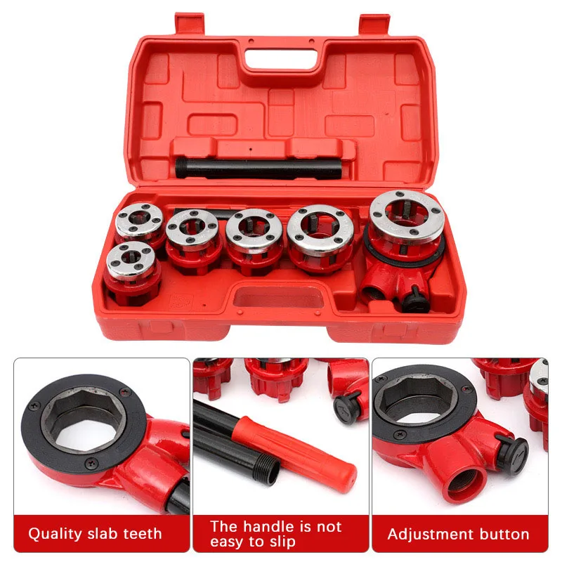 

62 Lightweight 6-Head Pipe Hinge Plate Pipe Cutting Knife Water Pipe Sleeve Machine Tap Plate Tooth Pipe Hinge Plate Tool