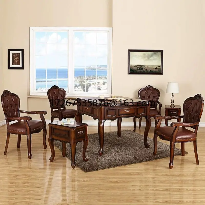 

Solid Mahjong Table Household Dining Table Mahjong Machine Deluxe Mahjong Machine Automatic Mute