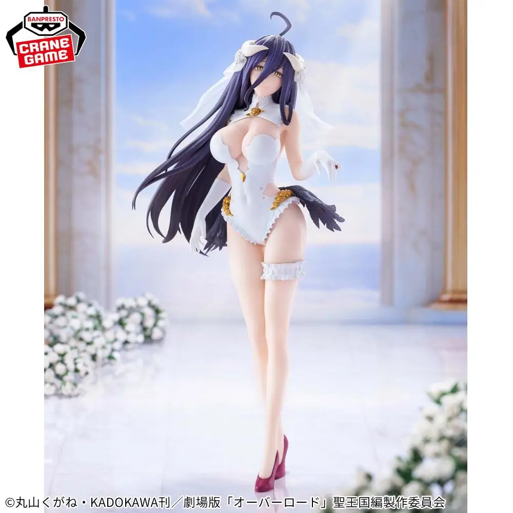 Officially Licensed BANPRESTO GLITTER&GLAMOURS Wedding Albedo Figure Anime Overlord Model Toy