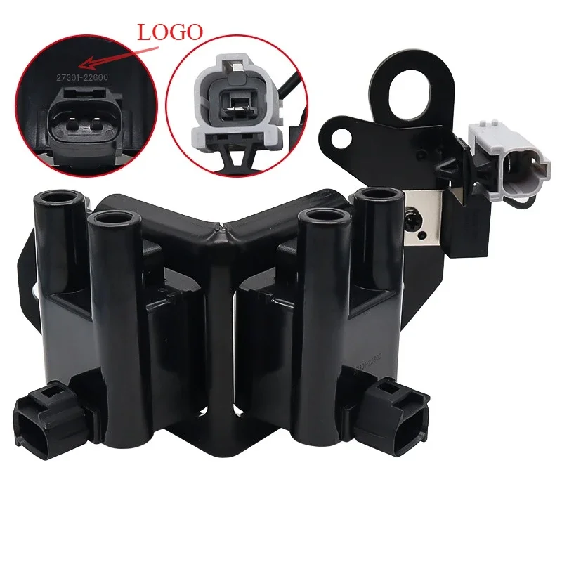 

New 27301-22600 C600 UF222 SKUF308 UF308 9201092 C308 2730122600 GN10414 Ignition Coil For HYUNDAI QIANLIMA SCOUPE with LOGO