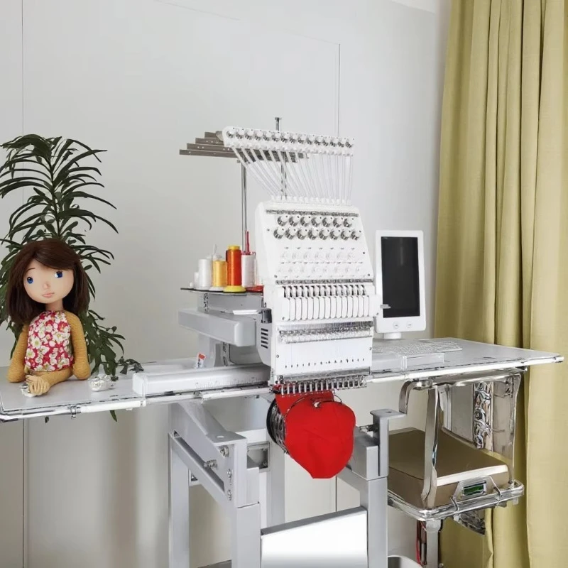 Customized For New Automatic Computerized Single Head Embroidery Machine With 10