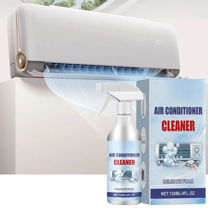 Ac Cleaner Foam Spray 120ml Rinse-Free Foam Cleaner Safe All-Purpose Household Bubble Cleaner Effective Multi-purpose Foam