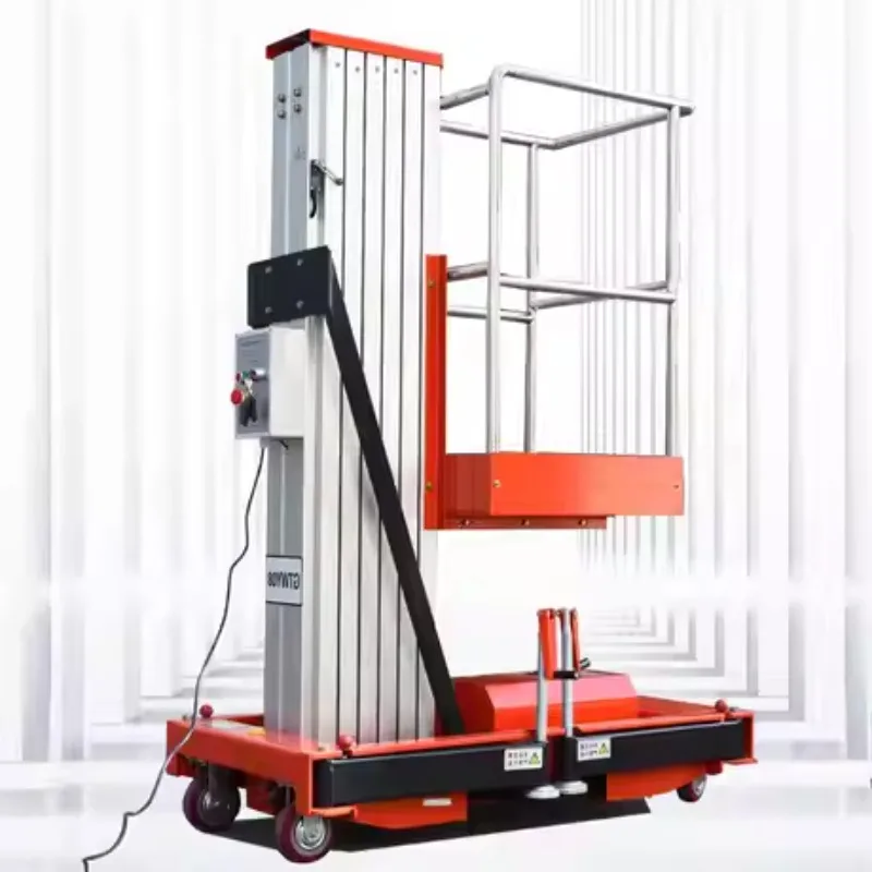 Customized Electric Elevator Aluminum Alloy Mobile Household Small Hydraulic Climbing Elevator Lift Platform Aerial Work Vehicle