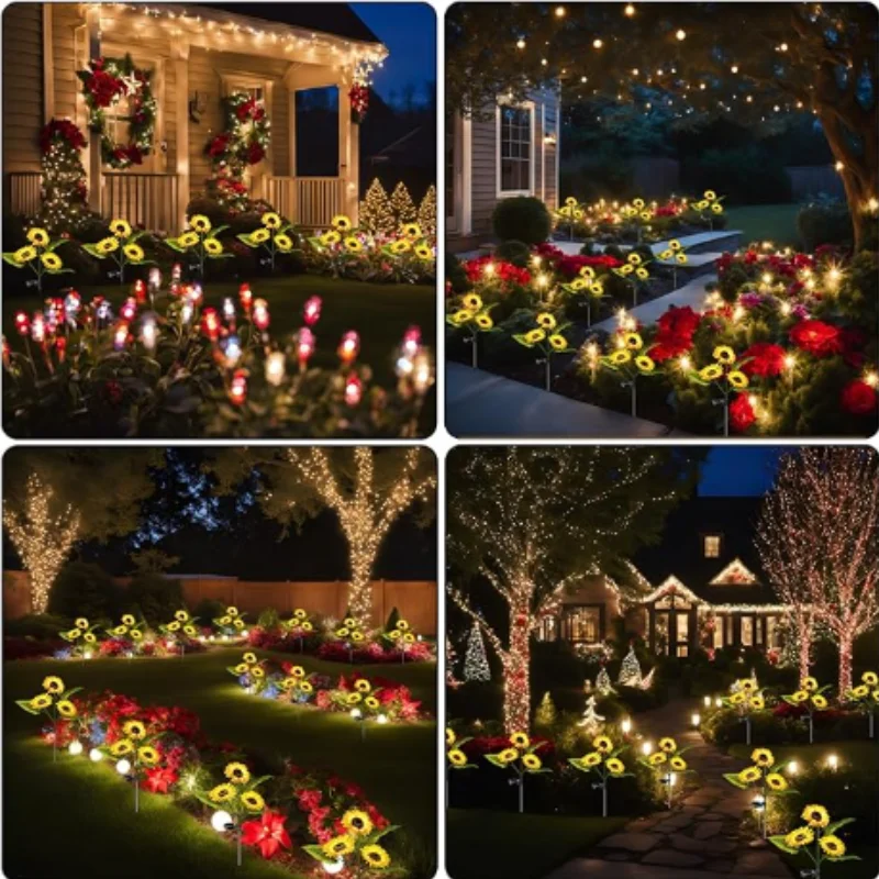 

Sunflower Solar-Powered Outdoor Waterproof Ground Stake Light Garden Courtyard Lawn Pathway Decorative Lighting