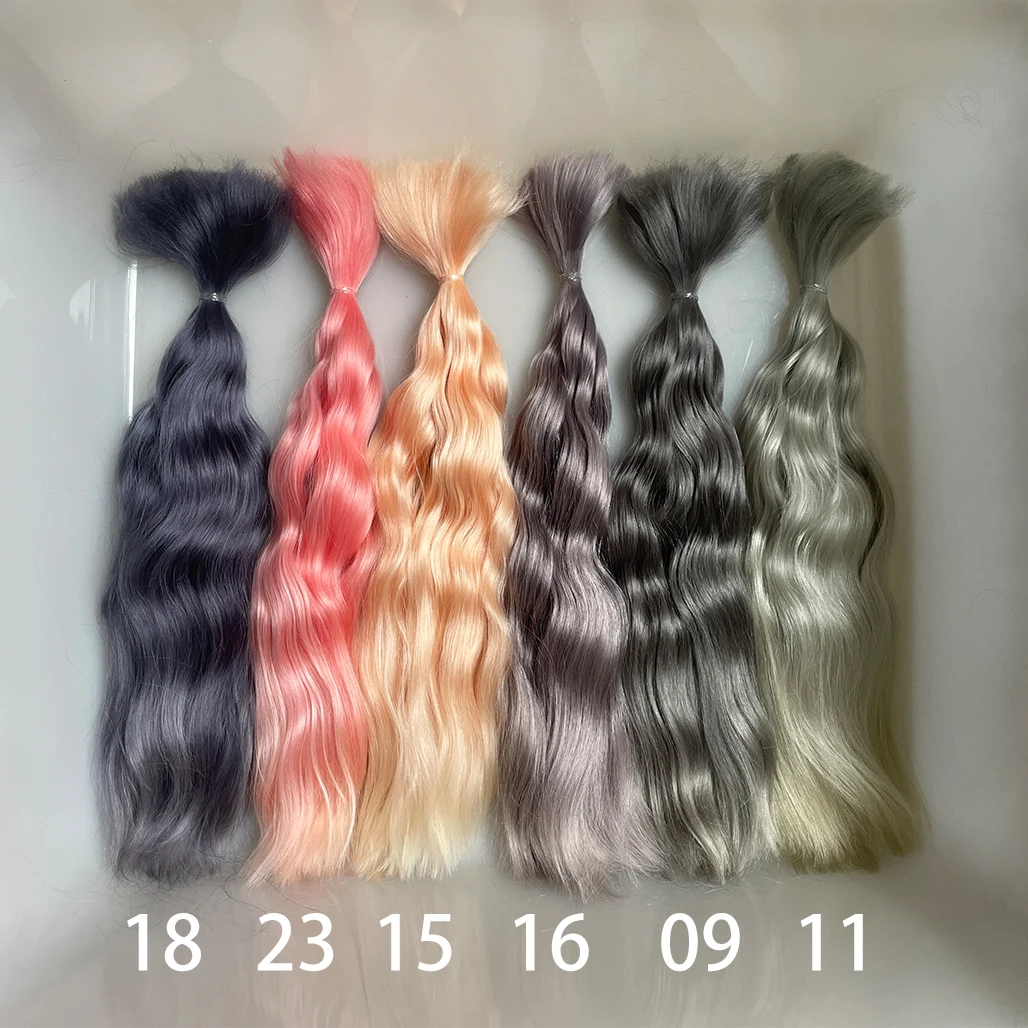 Witdiy/23-26 cm/Mohair-Puppenhaar/Bio-Haar/Mohair-Haarbündel/Schengen-Haar/Reborn-Puppenperücke/Blythe-Haar/Mohair-Perücke