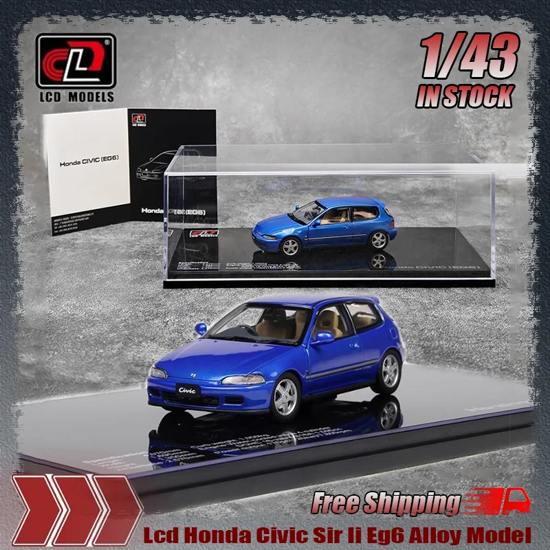

New In Stock Lcd 1:43 Honda Civic Sir Ii Eg6 Simulation Alloy Miniature Die-Cast Full-Size Car Model Custom Toys Collection Gift