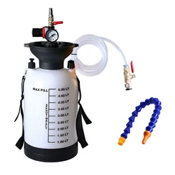 5L Pneumatic Transmission Fluid Pump Tool Kits Oil Tank Transfer Pump Bottle 5L Atf Filler Pneumatic Fluid Extractor Dispenser