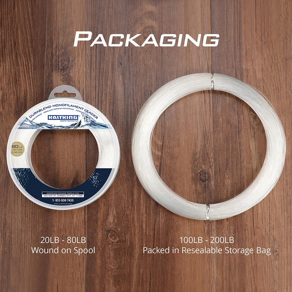 KastKing 20-200LB 110M 0.40-1.40mm Lenza da pesca in nylon Calda linea in nylon monofilamento super resistente buona per la pesca in barca