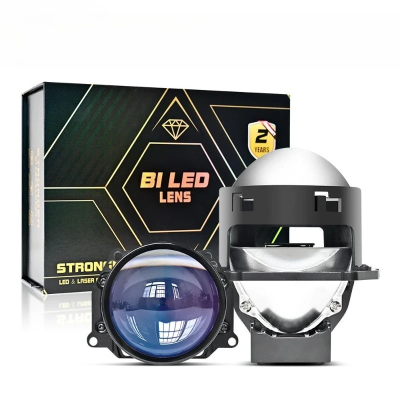 

2 x Car TIR Prism Bi LED Projector Lens Headlight Auto Accessories Light Retrofit