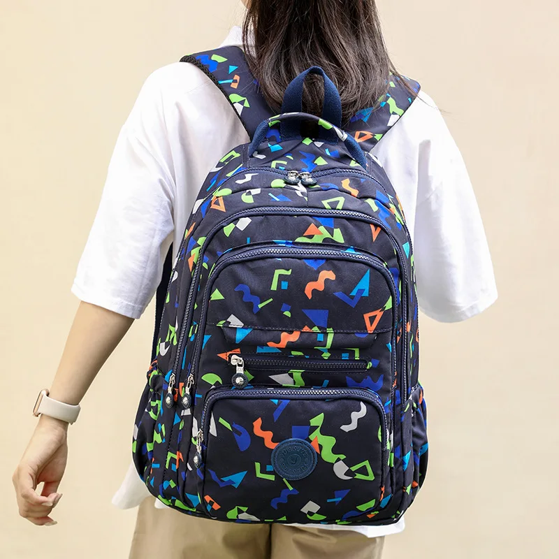Leisure Women Backpack Multi-compartment Outdoor Student Backpack Lightweight Water-proof Large-capacity Outdoor Travel Backpack