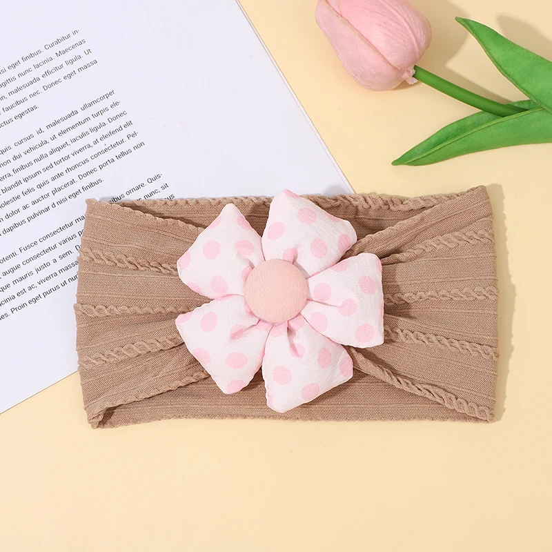 Cute Flower Headbands para bebê, Headband recém-nascido, Crianças Turban Hair Bands, Kids Hair Accessories, New Fashion