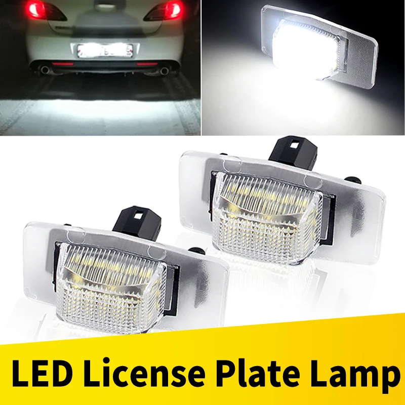 

2PCS LED Number License Plate Light for Mazda 323/MPV/MX-5 for Ford Escape/Mercury Mariner OEM#YL8Z13550AA Canbus Error Free 12V