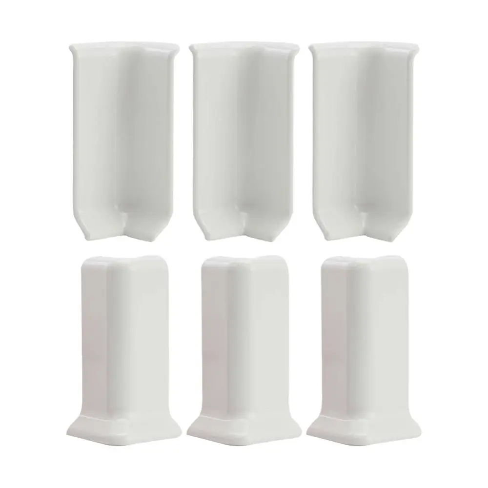 82MM Height Baseboard Corner Blocks Self Adhesive Inside and Outside Corners Wall Base Moulding Trim Connector Skirting Board