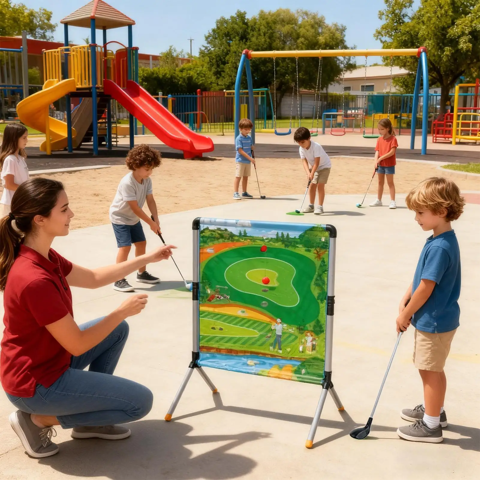 ألعاب الجولف للبالغين في الهواء الطلق، أدوات تدريب تفاعلية بين الوالدين والطفل للرجال والنساء والفتيات والشباب والمراهقين والرياضيين
