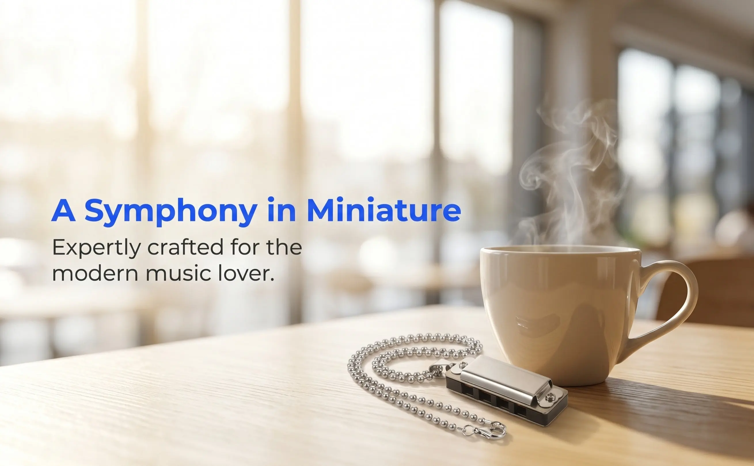Mini Harmonica Necklace Functional Sound Producing Pendant Exquisite Craftsmanship Music Jewelry for Adults Stylish Outfit