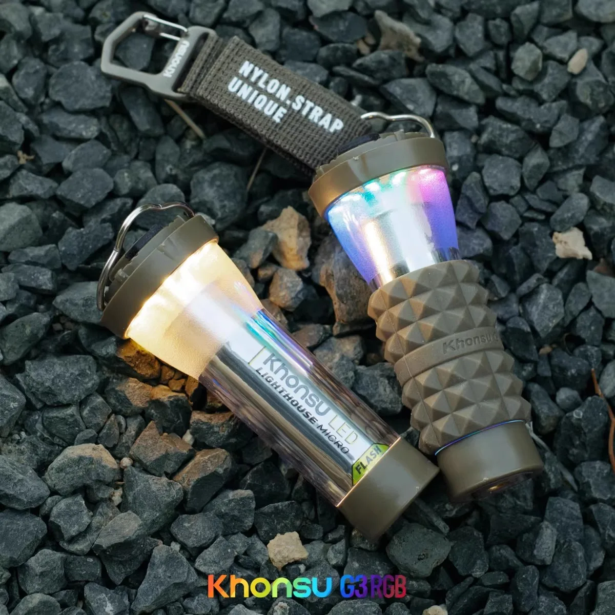 RGB GZ Lighthouse Micro Camping Light Portable Flashlight LED Tent Atmosphere Light 3000mAh Super Long Battery Life