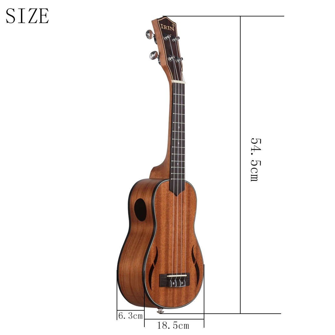 IRIN-Ukulele hawaïen JESoprano Mayor, intérieur, 4 cordes, 21 pouces, cadeaux musicaux, tingwith Kazoo Strap Capo Bag