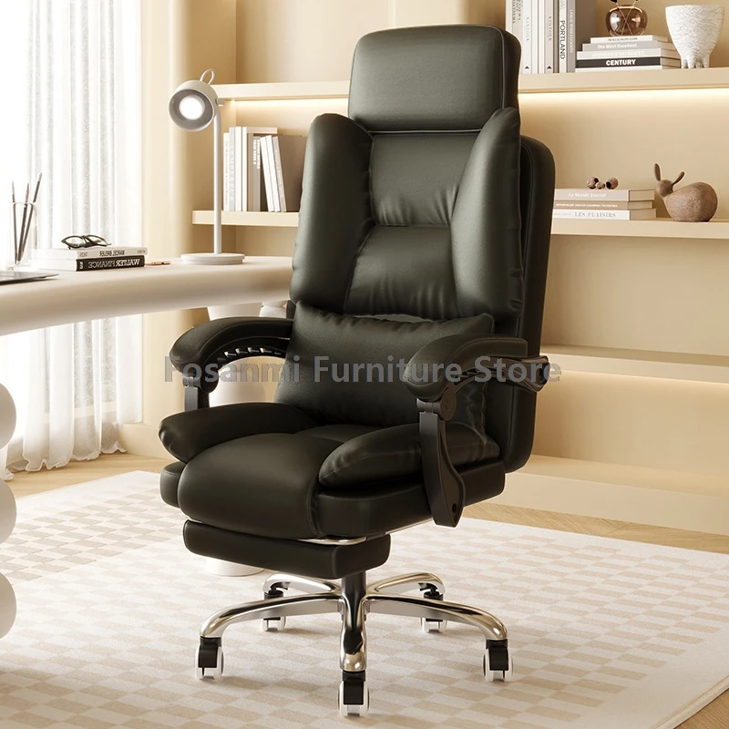 

Компьютерные кресла с высокой спинкой и подголовником, эргономичное регулируемое игровое вращающееся настольное кресло с откидной спинкой для офиса и дома для геймера