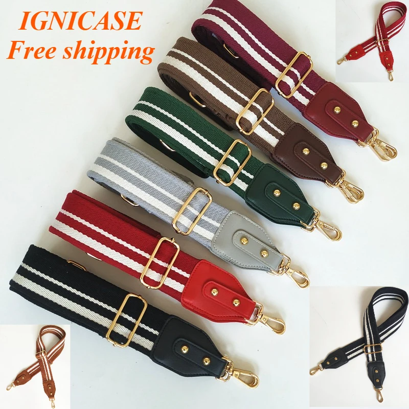 IGNICASE New Wide Shoulder Strap 5cm Strap Adjustable Stripe Single Shoulder Oblique Span Extended Strap Bag Parts Accessories